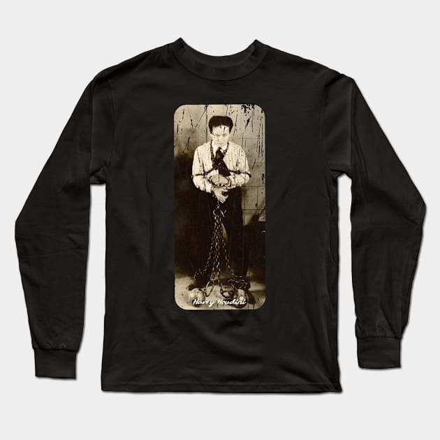 HARRY HOUDINI Long Sleeve T-Shirt by Cult Classics